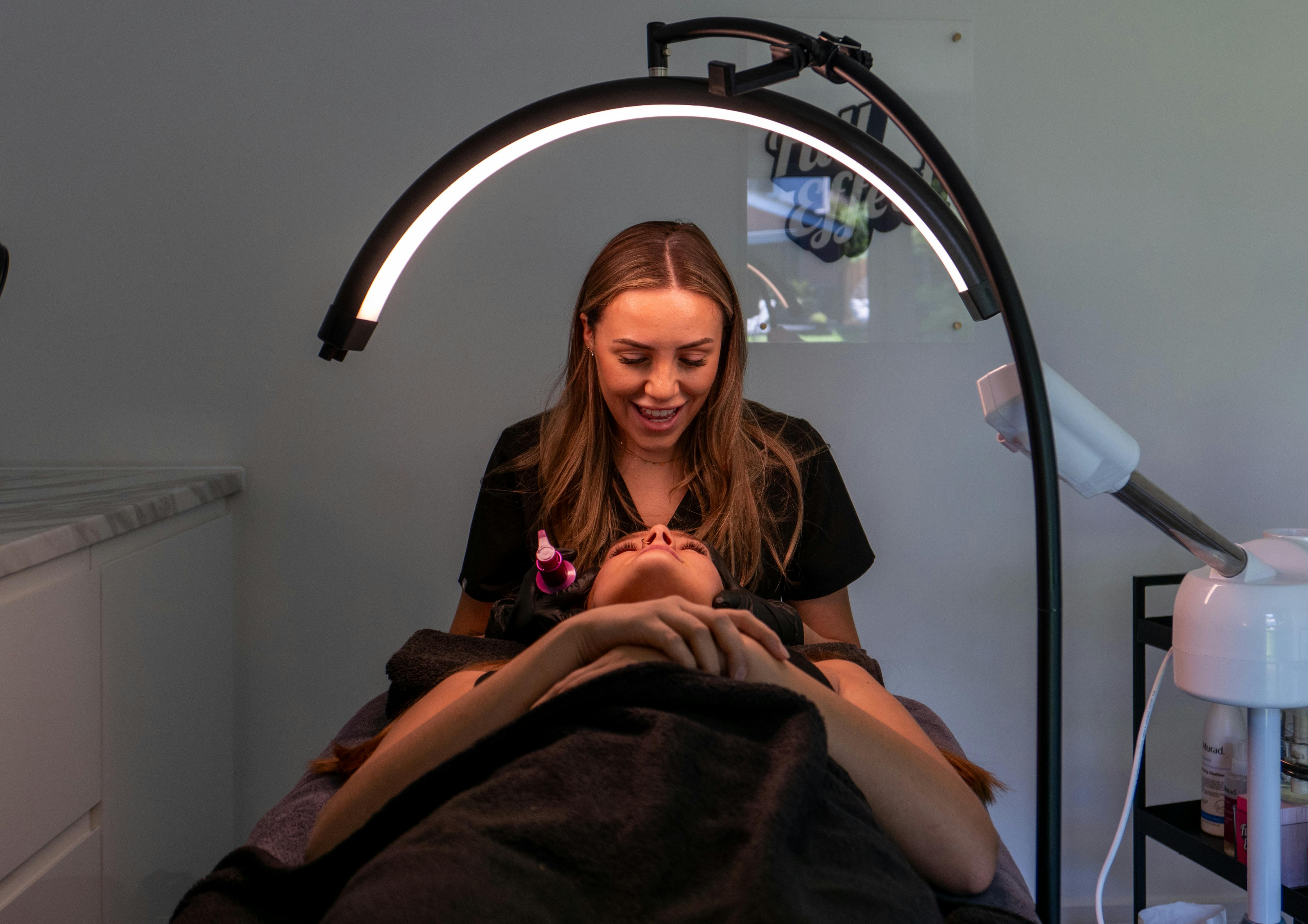 Aesthetic treatment in progress